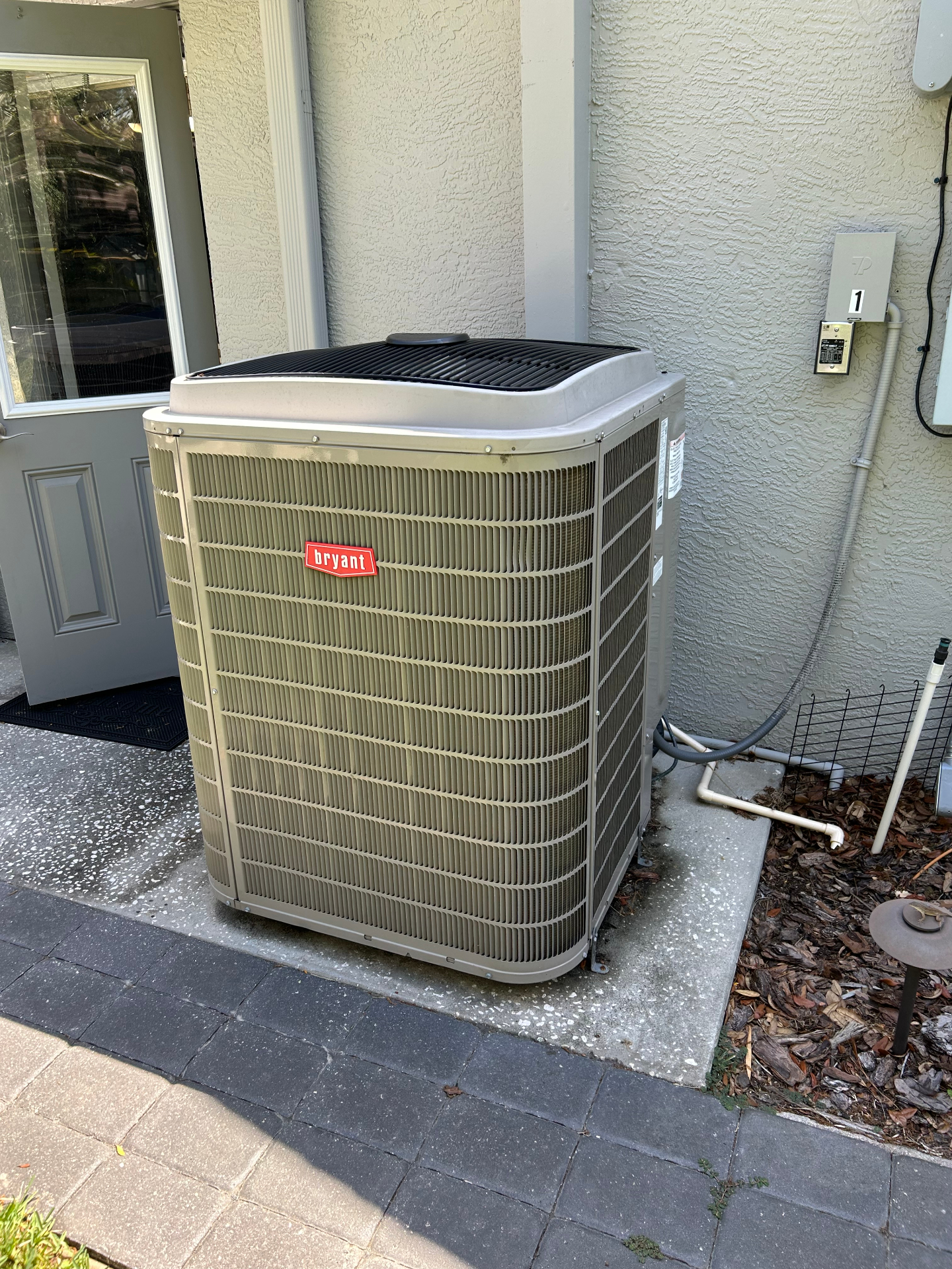 Bryant outdoor AC condenser unit installed by After Cool Air Conditioning